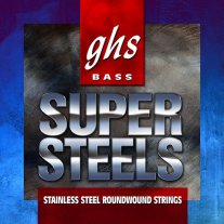 GHS M5000 Super Steels Stainless Steel Bass Strings 44-106, Medium