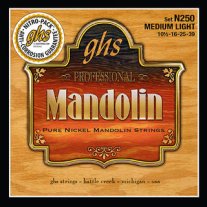 GHS N250 Pure Nickel Mandolin Strings Medium Light 10.5-39