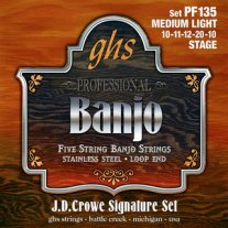 GHS PF135 J.D. Crowe Stage Signature Banjo, Medium Light, Full Set