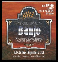 GHS PF140 J.D. Crowe Studio Signature Banjo, Light, Full Set