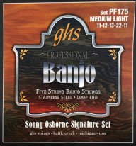 GHS PF175 Sonny Osborne Signature, 5 String Banjo, Full Set