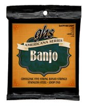 GHS PF190 Americana Cryogenic 5 String Banjo Light, Full Set