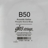 GHS Phosphor Bronze Acoustic Guitar Single String, .050