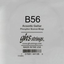 GHS Phosphor Bronze Acoustic Guitar Single String, .056