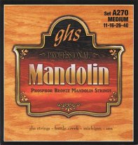 GHS Phosphor Bronze Mandolin Strings, Medium Gauge (11-40), Full Set