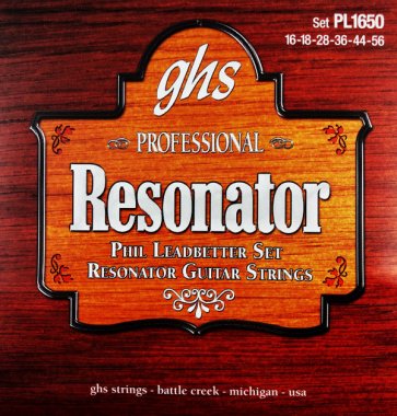 GHS PL1650 Phil Leadbetter Signature Resonator Guitar Strings Set