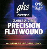 GHS Precision 1000 Flatwound Stainless Electric Guitar Med 13-54