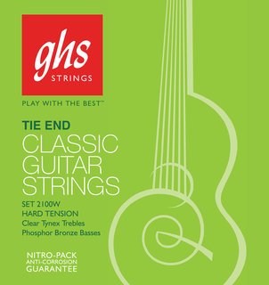 GHS Set 2100W Clear Nylon Trebles, PB Basses HT Guitar Strings