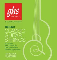 GHS Set 2150W Clear Nylon Treb, Silver Bass HT Guitar Strings