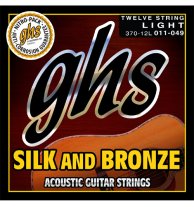 GHS Silk and Bronze 12 String Acoustic Guitar 370-12L Light 11-49