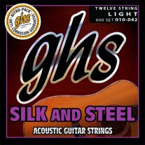 GHS Silk and Steel 12-String Acoustic Guitar Strings 600 Lt 10-42