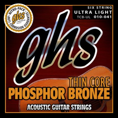 GHS TCB-UL Thin Core Phosphor Bronze Acoustic, Ultra Light 10-41