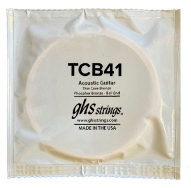 GHS Thin Core Phosphor Bronze Acoustic Guitar Single String, .041