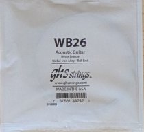 GHS White Bronze Acoustic Guitar Single String, .026