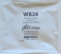 GHS White Bronze Acoustic Guitar Single String, .028