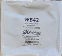GHS White Bronze Acoustic Guitar Single String, .042