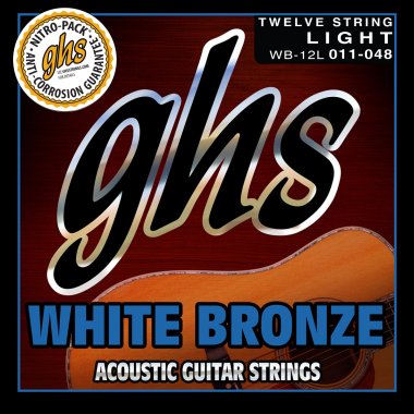 GHS White Bronze Alloy 12 String Acoustic Guitar WB-12L 11-48
