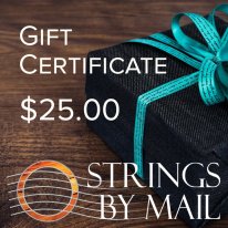 Gift Certificate 25 Digital Money to use or send at StringsByMail.com
