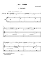Gilbert | Sept pieces for clarinet and piano
