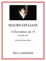 Giuliani | 12 Ecossaises, op. 33 for solo guitar | PDF Download