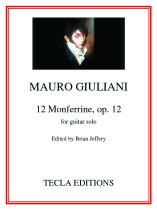 Giuliani | 12 Monferrine, op. 12 for solo guitar | PDF Download