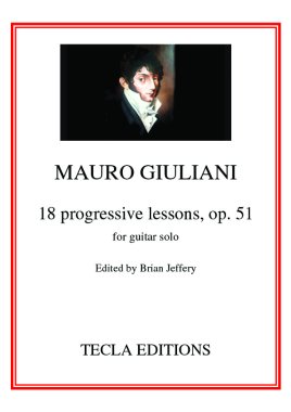 Giuliani | 18 progressive lessons, op. 51 for guitar | PDF Download