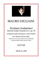 Giuliani | Siciliana for guitar and piano | PDF Download