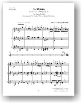 Giuliani | Siciliana for solo guitar accomp. by guitar trio