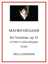 Giuliani | Six Variations, op 81 for guitar and flute | PDF Download