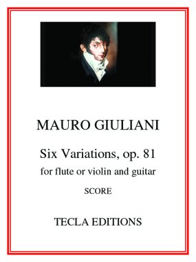 Giuliani | Six Variations, op 81 for guitar and flute | PDF Download