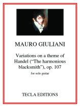 Giuliani | Variations on a theme of Handel, op. 107 for solo guitar | PDF Download