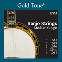 Gold Tone BSM 5 String Banjo Strings Medium Gauge, Full Set