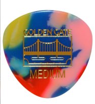 Golden Gate MP-427 Clown Barf Large Rounded Triangle, Medium, One Pick