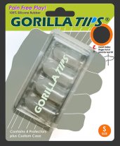 Gorilla Tips Fingertip Protectors, Clear - Small