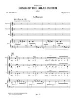 Goss | Songs of the Solar System for SSA choir harp or piano