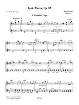 Grieg arr. by Dumigan | Lyric Pieces, Op. 57 for 2 guitars