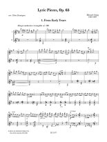 Grieg arr. by Dumigan | Lyric Pieces, Op. 65 for 2 guitars
