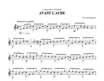 Gueugneau | Avant l'aube for solo guitar