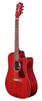 Guild D-120CE Cherry Red Dreadnought Acoustic Guitar with electronics