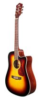 Guild D-140CE Antique Sunburst Dreadnought Acoustic Guitar electronics