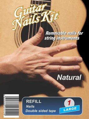 Guitar Nails Kit Refill - Large/Natural