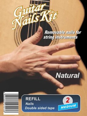 Guitar Nails Kit Refill - Medium/Natural