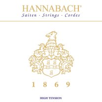 Hannabach 1869 HT Gold Covered Classical Guitar Strings, Bass Set