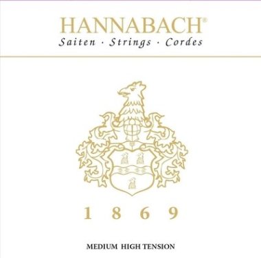 Hannabach 1869 MHT Gold Covered Classical Guitar Strings, Bass Set
