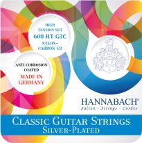 Hannabach 600HTG3C Classical Guitar Strings w/ carbon 3rd, Full Set
