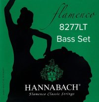 Hannabach Flamenco 8277LT Silver Plated Guitar Strings, Bass Set