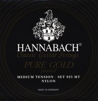 Hannabach Pure Gold 825MT Classical Guitar Strings, Full Set