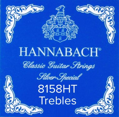 Hannabach Silver Special 8158HT Classical Guitar Strings, Treble Set