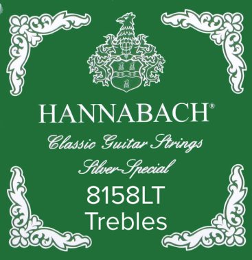 Hannabach Silver Special 8158LT Classical Guitar Strings, Treble Set