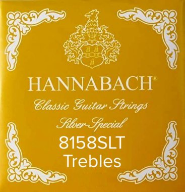 Hannabach Silver Special 8158SLT Classical Guitar Strings, Treble Set